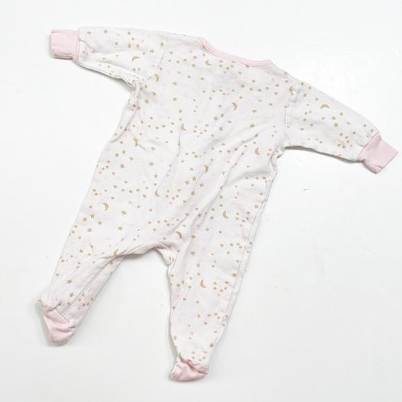 Gerber baby girls zip up footie - Picture 2 of 3